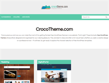 Tablet Screenshot of crocotheme.com